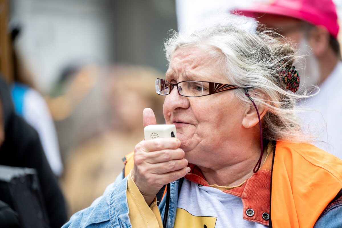 Christine Mahy, secrétaire générale du RWLP, à Namur en octobre dernier.